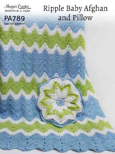 Crochet Pattern Ripple Afghan PA789 R