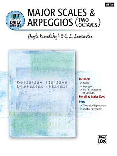 Daily Warm Ups Set 5 Major Scales Arpeggios (Two Octaves): Piano Method For Technique