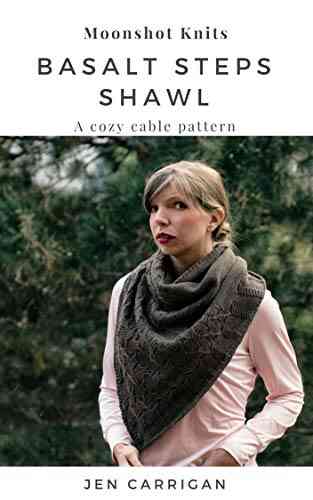 Basalt Steps Shawl: A Modern Cable Knitting Pattern Accessory Knitwear