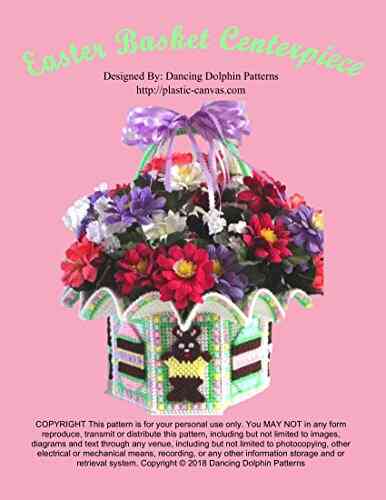 Easter Basket Centerpiece: Plastic Canvas Pattern