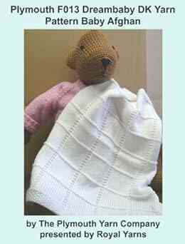 Plymouth F013 Dreambaby DK Yarn Pattern Baby Afghan (I Want To Knit)