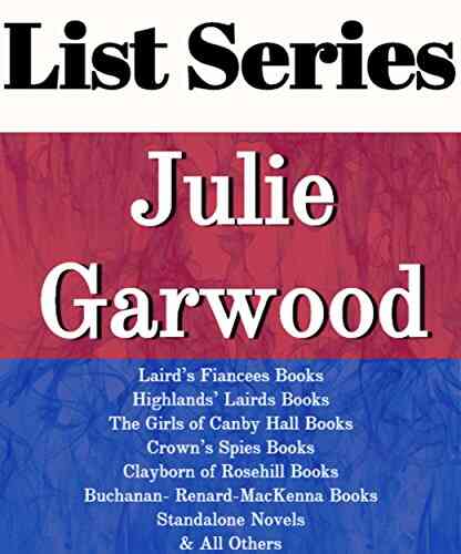 JULIE GARWOOD: READING ORDER: LAIRD S BRIDES HIGHLANDS LAIRDS THE GIRLS OF CANBY HALL CROWN S SPIES CLAYBORN OF ROSEHILL MORE BY JULIE GARWOOD