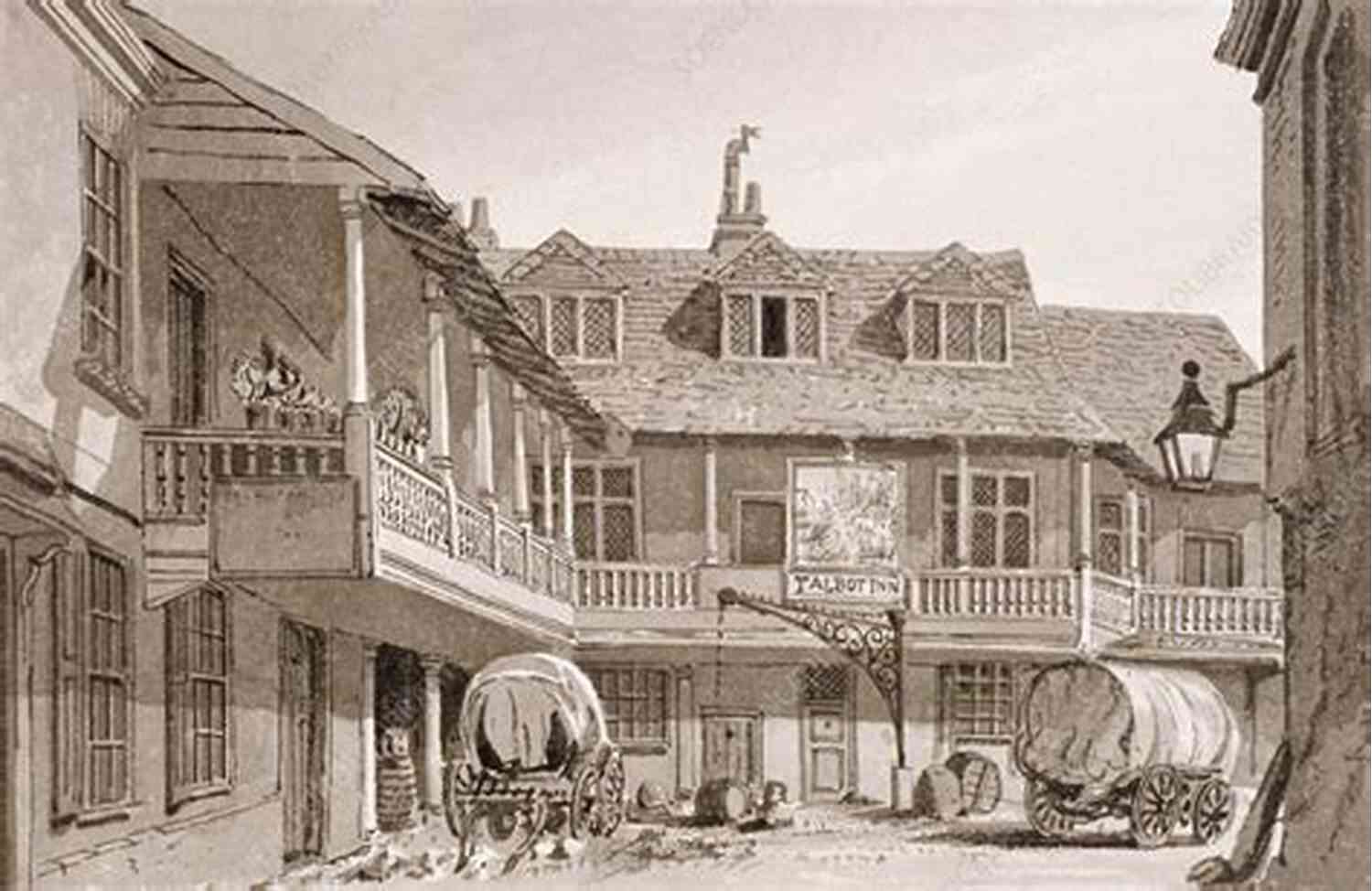 An Image Of The Tabard Inn In Southwark, London Chaucer S Pilgrims: An Historical Guide To The Pilgrims In The Canterbury Tales