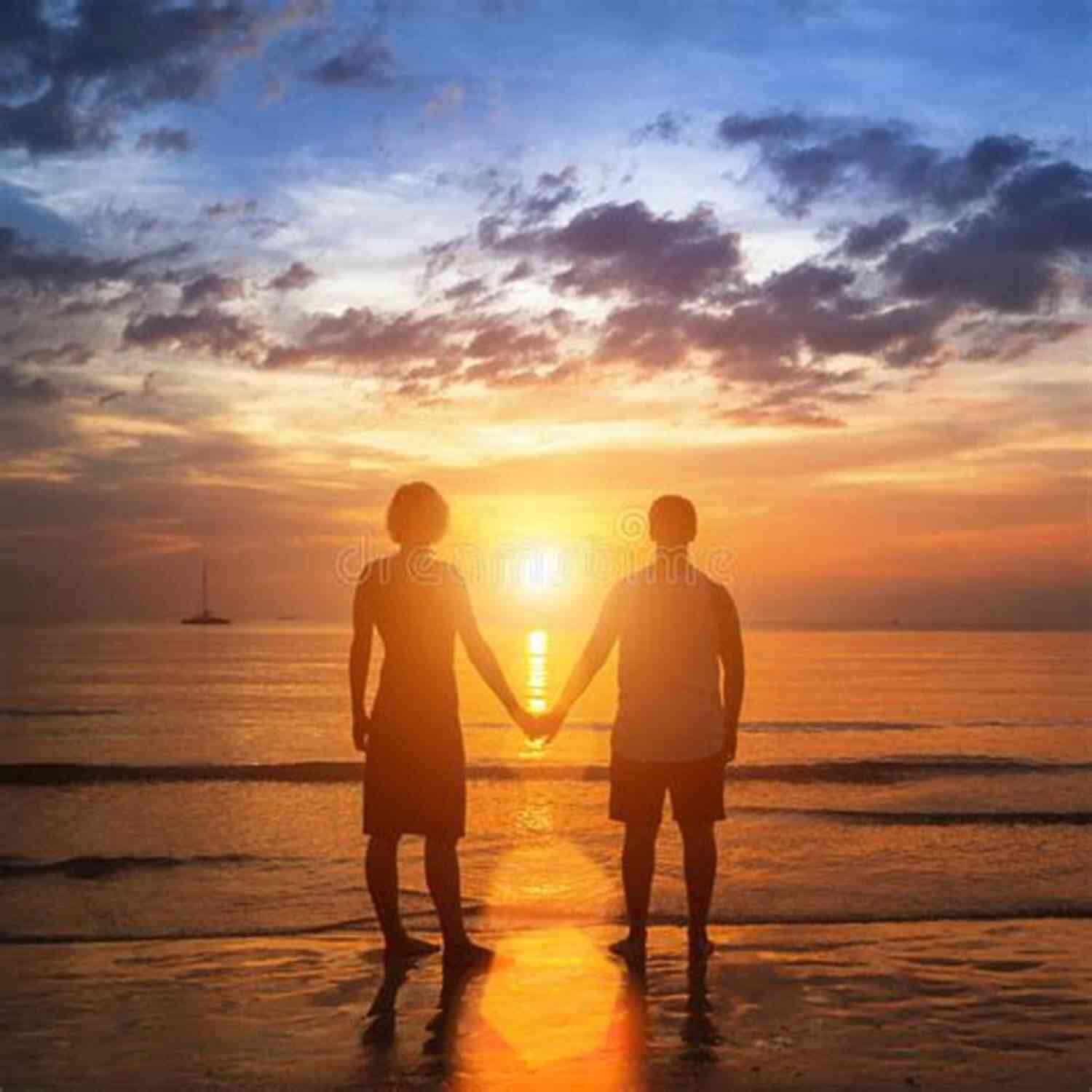 Couple Holding Hands On A Beautiful Sunset Beach Her Hero (Love Bytes 1)