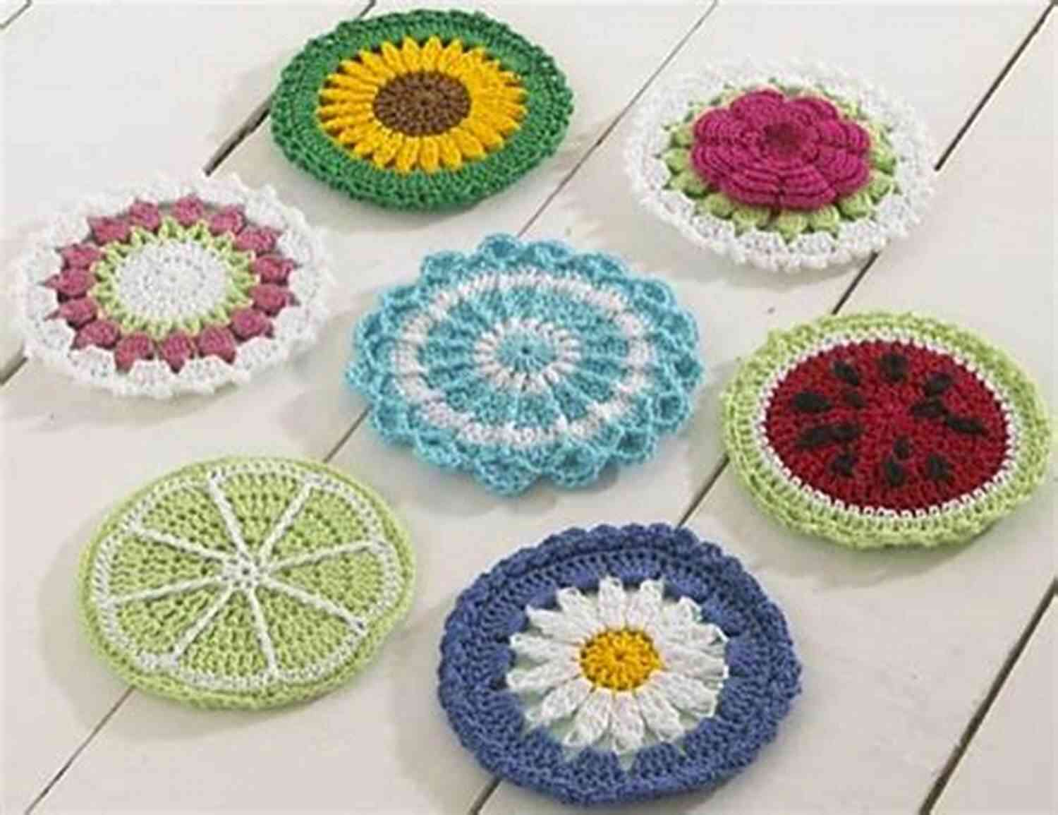 Crochet Pattern Everyday Cd Coasters Set Pa935 Pattern Crochet Pattern Everyday CD Coasters Set 1 PA935 R