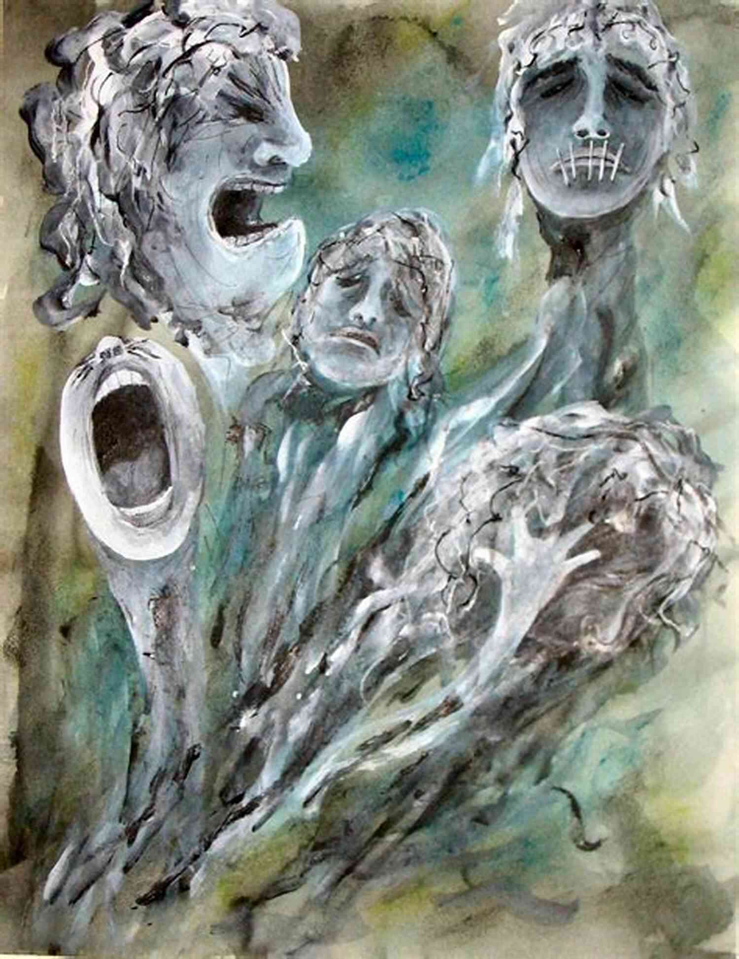 Emotional Painting Depicting Grief And Loss Complaintes L Imitation De Notre Dame La Lune (relie) (Les)