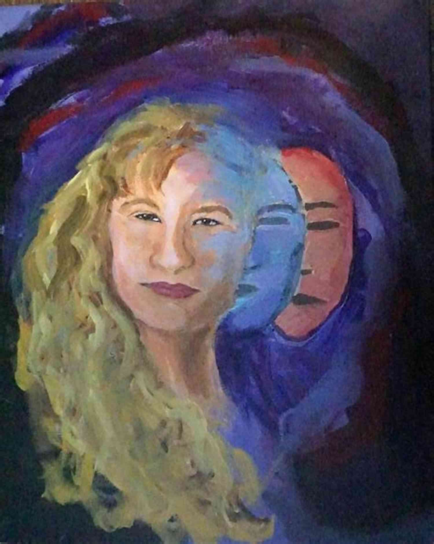 Illustration Of A Person Wearing A Mask, With Their True Emotions Hidden Beneath COVID Poetry Benjamin Lodmell