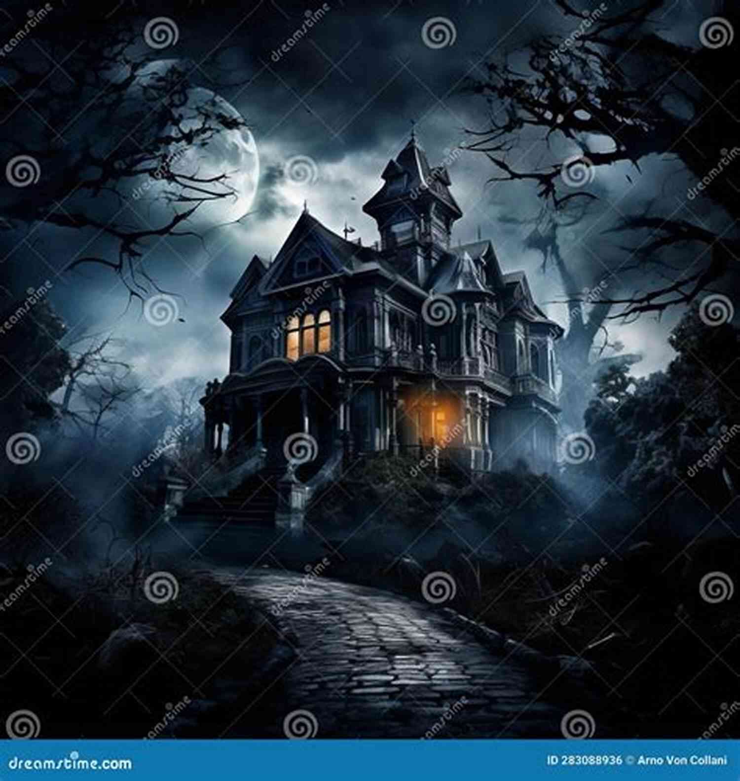 Image Of Abandoned Mansion Haunted By Whispering Shadows Nightswimming: A Creepy Little Bedtime Story (Creepy Little Bedtime Stories 6)