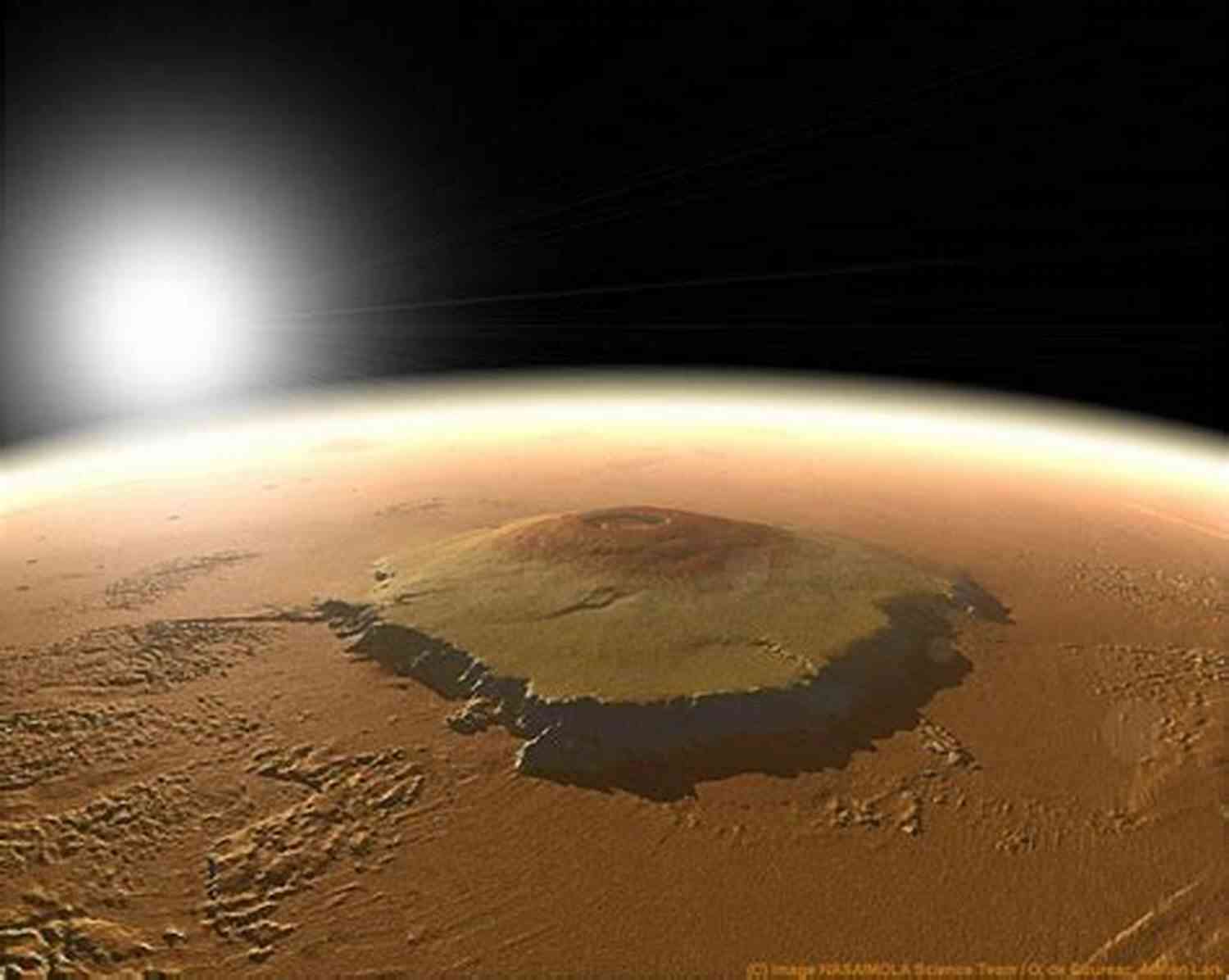 Mountain Of Mars Landscape Featuring Mystic Aura Mountain Of Mars (Starship S Mage 8)