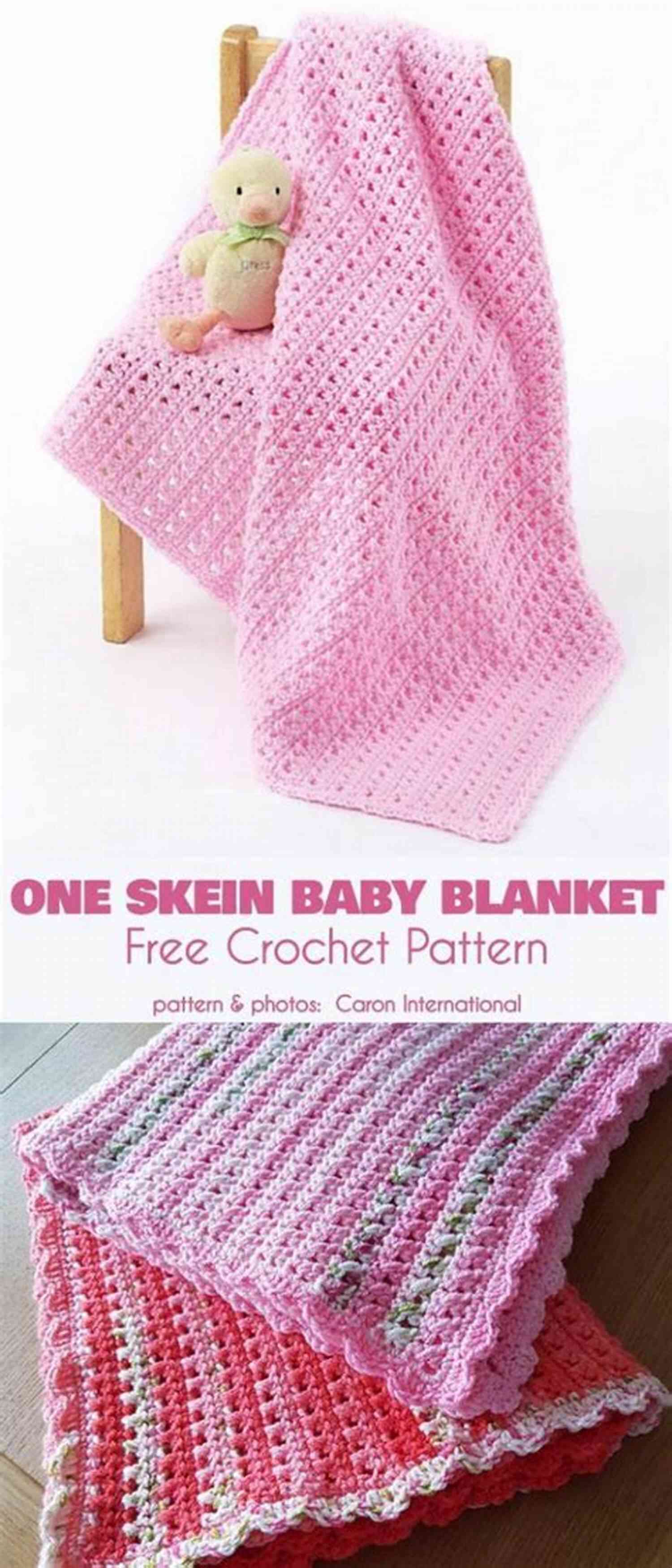 One Skein Baby Blanket Lacey Crochet Pattern One Skein Baby Blanket: Lacey: Crochet Pattern