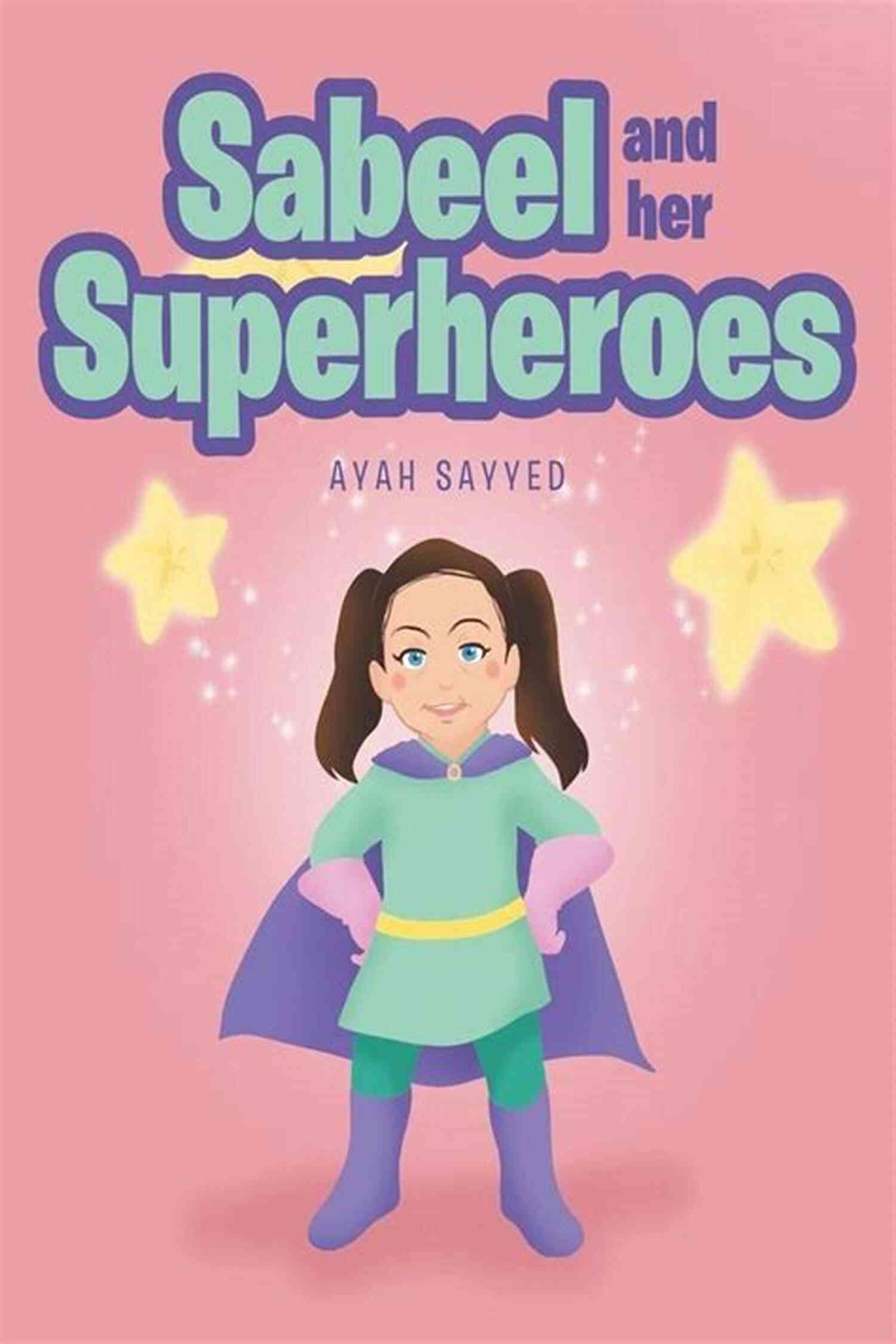 Sabeel And Her Superheroes: Ayah Sayyed Holding A Shield While Wearing A Superhero Costume With A Group Of Children Playing In The Background Sabeel And Her Superheroes Ayah Sayyed