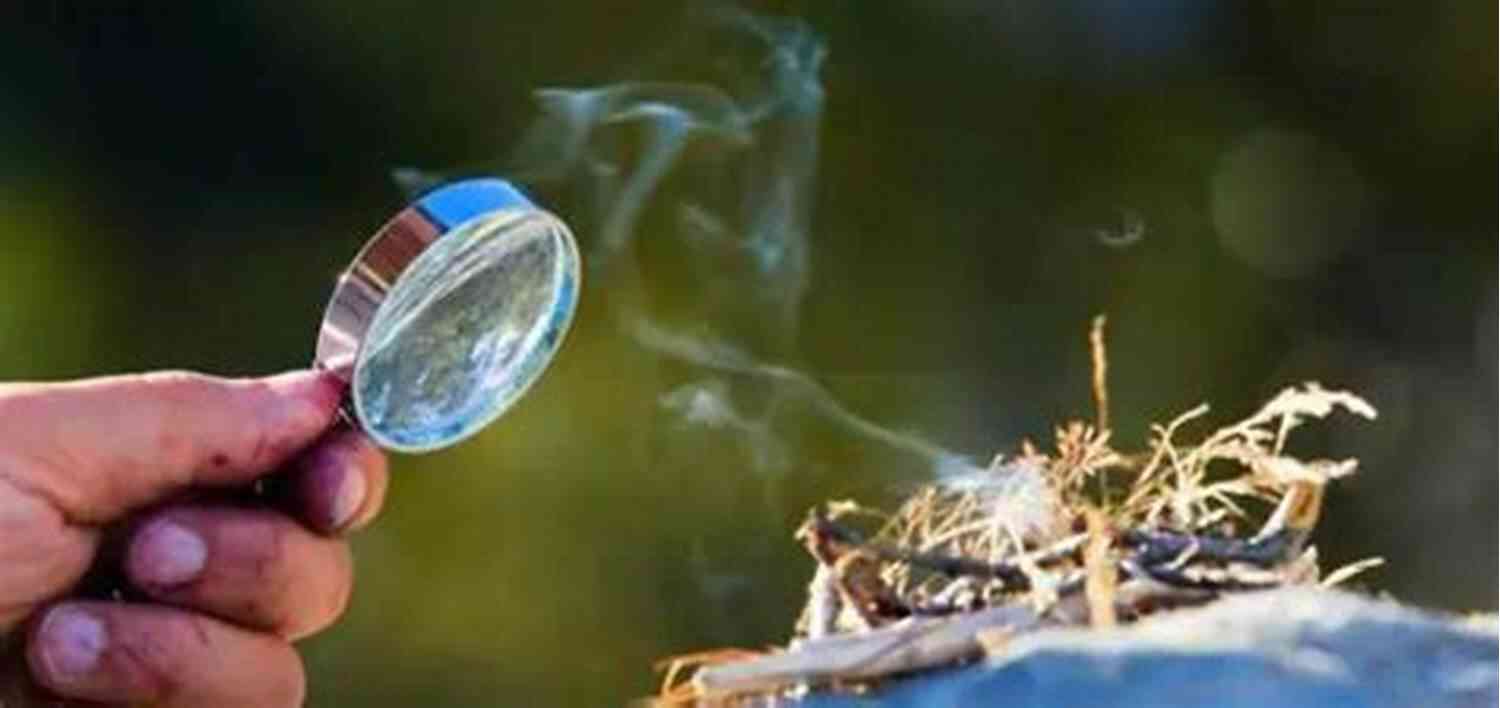 Step By Step Guide To Making Survival Fire Using A Magnifying Glass And Sun A Guide To Making A Survival Fire